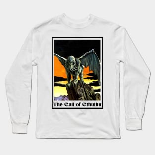 The Call of Cthulhu - Lovecraft Art Poster Long Sleeve T-Shirt